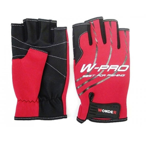 Перчатки без пальцев Wonder W-PRO Red L