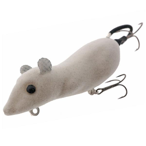 Мышь белая для ловли тайменя "Мышара-флок" №1